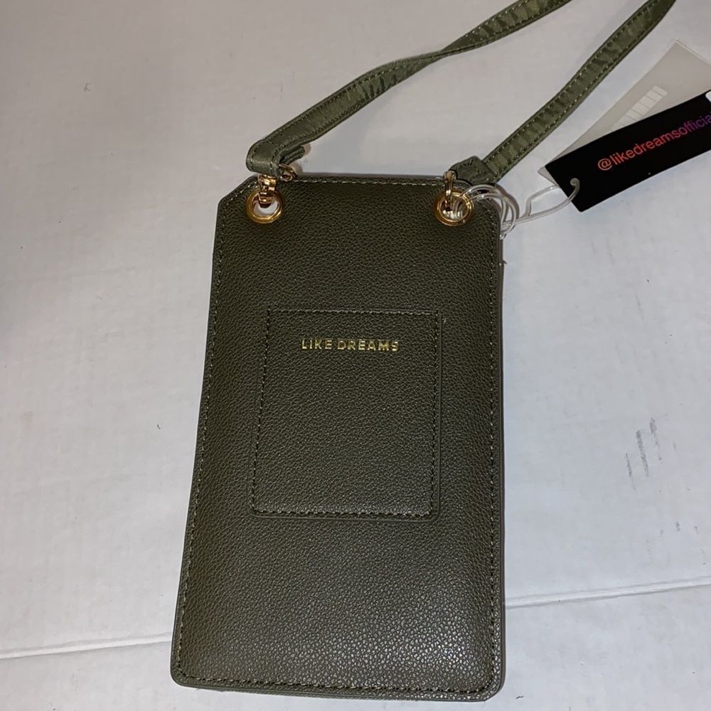 LIKE DREAMS OLIVE GREEN CROSSBODY NWT - Picture 4 of 8